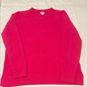 J. Crew Pink Crew Neck Sweater with Long Sleeves